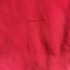 Red Nike hoodie